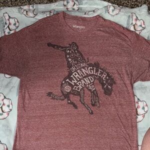 Wrangler Men's Red Graphic Tee